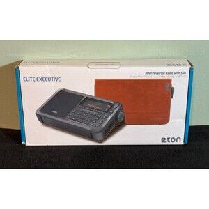 Eton Elite Executive Mini AM/FM Shortwave Digital Radio - w/ Leather Case - Read
